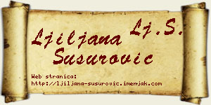 Ljiljana Susurović vizit kartica